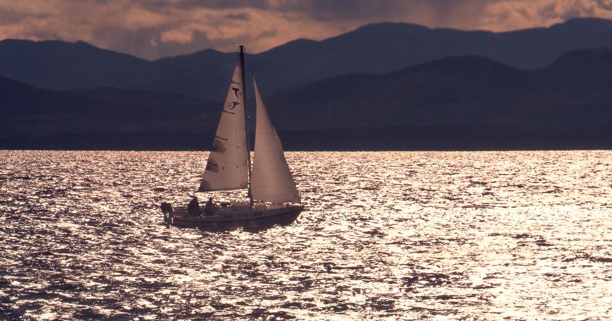 Sailboat on Lake Champlain