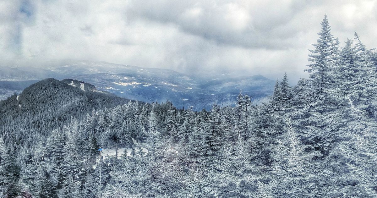 Winter view of Killington Vermont