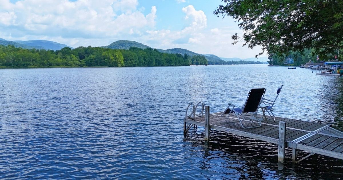 Lake view from Vermont cabin